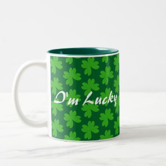 I’m Lucky Clover Two-Tone Coffee Mug