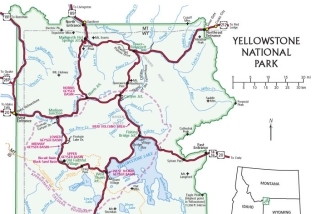 overview map of Yellowstone
