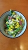 Stir-fry with yellow flowers