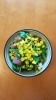 Stir-fry with yellow flowers
