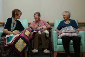 Whiddon Redhead residents Linda Felton, Joyce Yates, and Sylvia Raisbeck all won prizes at the Newcastle show. Picture: Simone De Peak