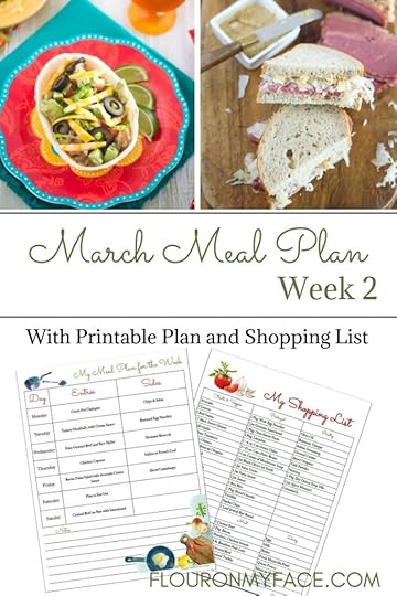 March Weekly Meal Plan 2 recipe preview photo