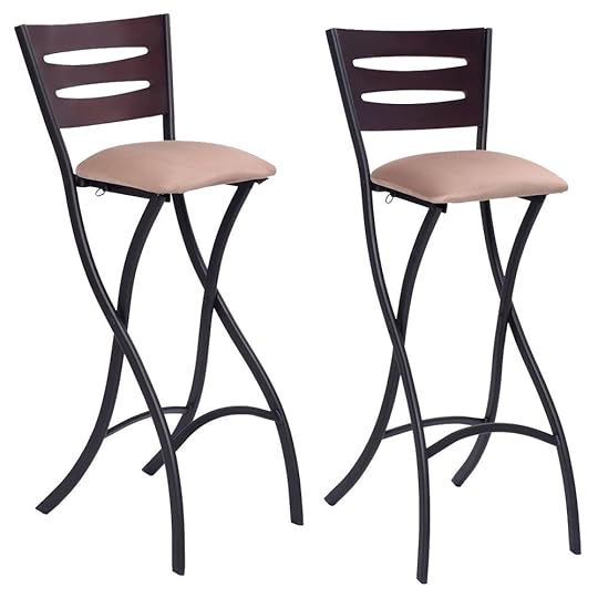 Set Of 2 Folding Counter Bar Stools Bistro Dining Kitchen Bar Stool Kitchen Tables