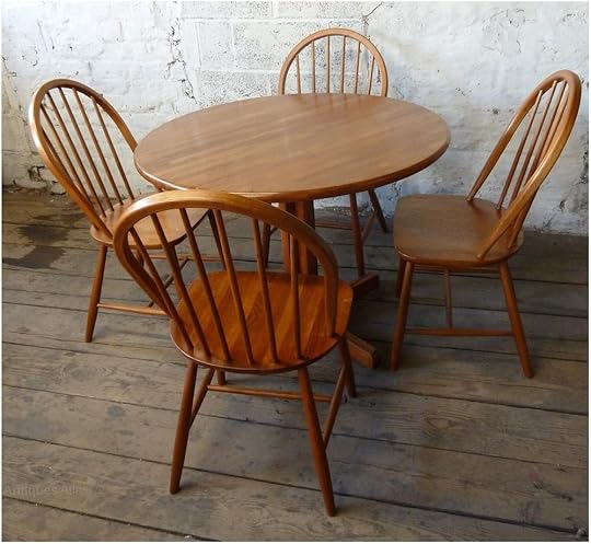 Antiques atlas Danish Teak Round Dining Kitchen Table 4 Round Kitchen Table with 4 Chairs