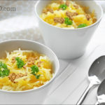 Creamy Spaghetti Squash with Beef and Asparagus