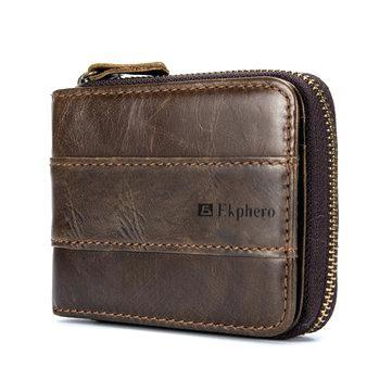 retro kuchenmobel vintage zip around wallet blocking secure leather card kuchenmobel retro look