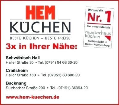 hem backnang angebote hem kuchenstudio backnang offnungszeiten