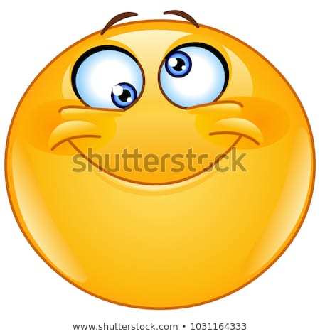Emoticon with silly eyes