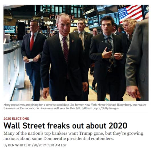 Politico: Wall Street freaks out about 2020