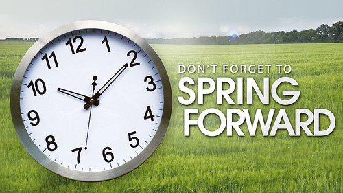 Spring Forward TODAY with Daylight Savings Time