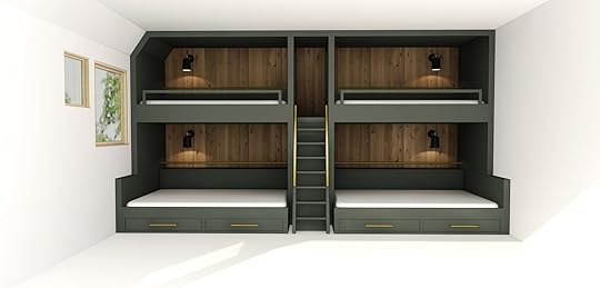Emily Henderson Mountain Fixer Upper Second Level Kids Bunk Room Bunk Beds 01