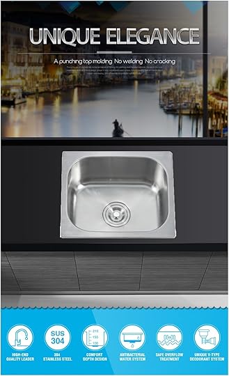 T4337p China 430 370 220mm 24 Inch Stainless Steel Sink High 24 Inch Kitchen Sink