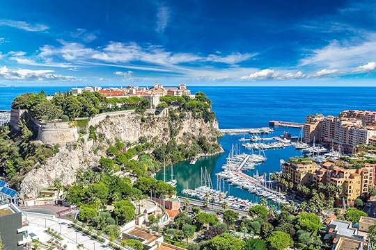 Panoramic view of Prince's Palace in Monte Carlo in a summer day, Monaco