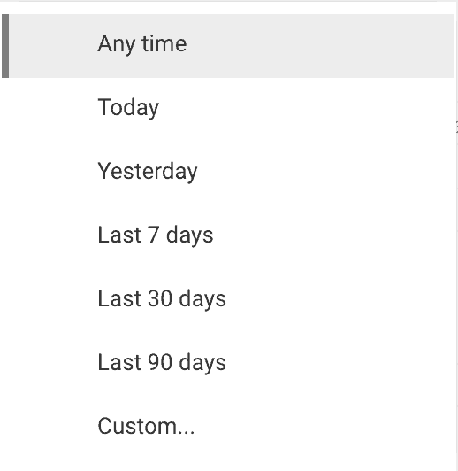 Refine Your Search by Date