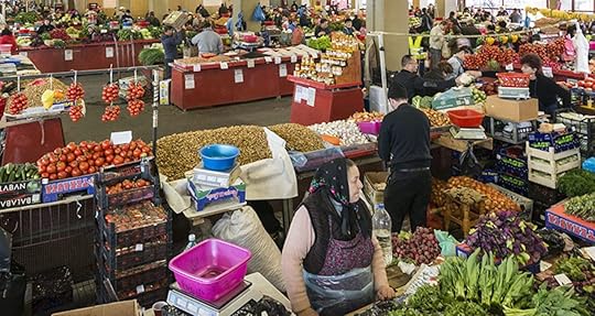 Food market in Bucharest