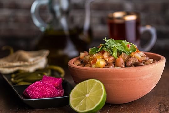 Ful Modammas Fava Beans with Bread, Tea, Lime and Pickles