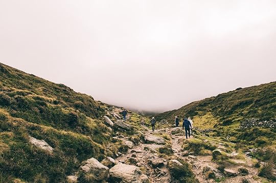 Hikers on Croagh Patrick