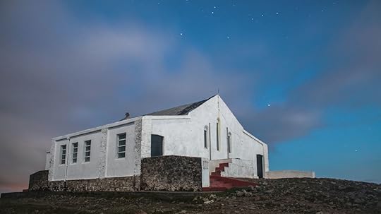 Church at the peak of a mountain in Ireland