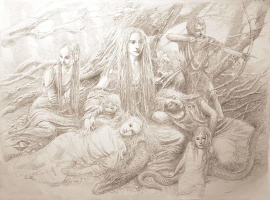 Fairies in the Wood by Alan Lee
