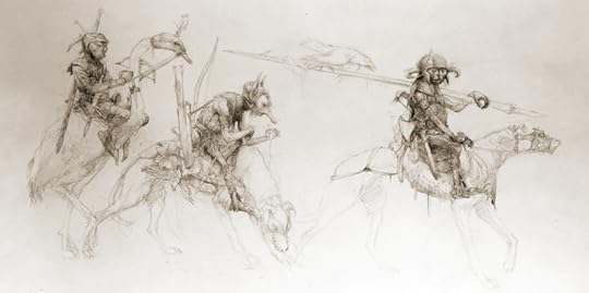 Fairy hounds by Alan Lee
