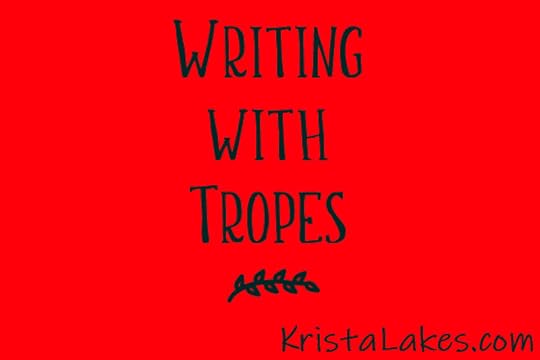 Writing with Tropes (words on red background)