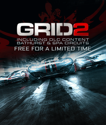 Hurry to get your free copy of GRID2 plus Bathurst and Spa Circuits DLC for Steam!