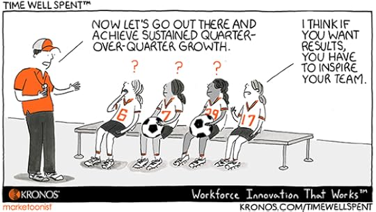 Time Well Spent, cartoon, inspire, coach, employee engagement, Kronos, diversity, workforce, leaders, leadership