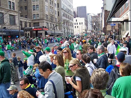 St Paddys Day parade celebrants