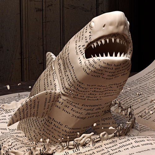 Shark Book Art