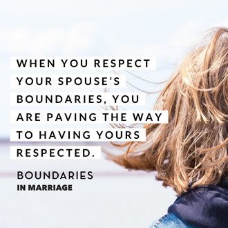 Boundaries in Marriage