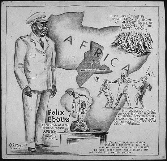 “Félix Éboué—Governor-General Fighting French Africa—Scholar, Statesman, Soldier” by Charles Alston for US Office of War Information, 1943 (US National Archives)