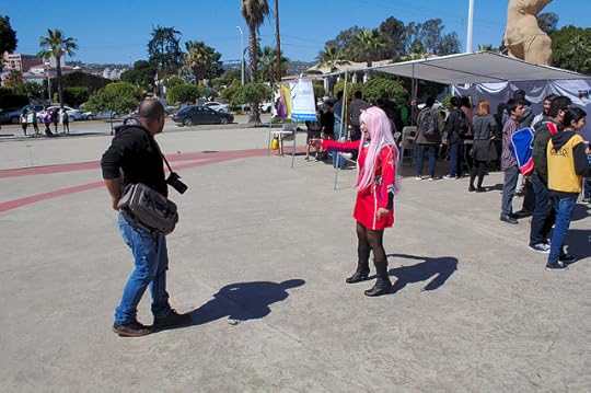 Acordando la improvisada sesión fotográfica