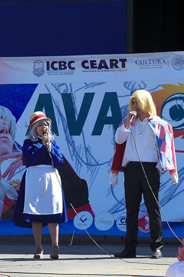 Participantes del concurso de karaoke