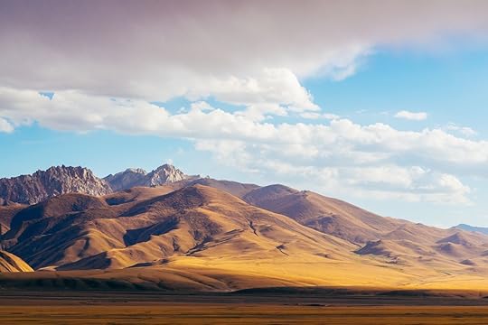 Tien Shan mountain range in Central Asia