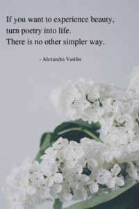 TURN POETRY INTO LIFE with Alexandra Vasiliu