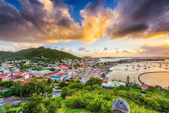 Marigot, St. Martin town skyline