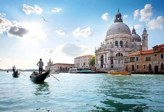 Old Cathedral of Santa Maria della Salute in Venice, Italy
