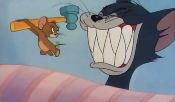 Toj and Jerry (Jerry has thte hammer)