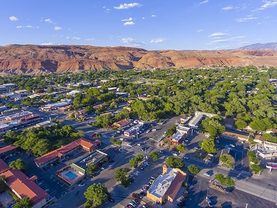 Moab city center and historic buildings, Utah