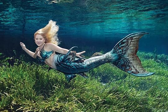 Mermaid at theme park in Florida