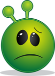Green sickly emoticon 