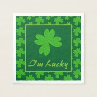 I’m Lucky Clover Napkin