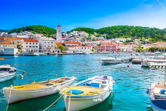 Pucisca on Island Brac, tourist summer resort in Croatia