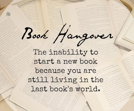 Image result for book hangover the inability to start a new book