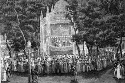 The Orchestra at Vauxhall from London Pleasure Gardens of the 18th Century by W & AE Wroth (1896)