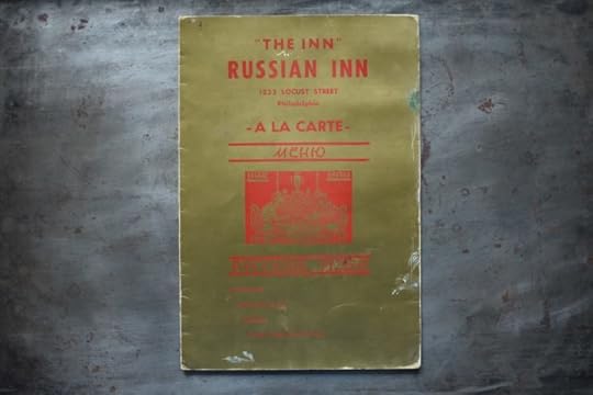 Front of a menu from The Russian Inn