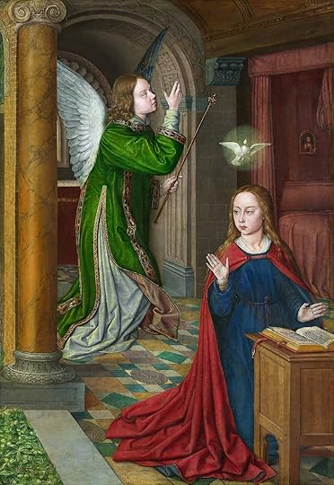 Jean Hay , The Annunciation , 1490/95., oil on panel.