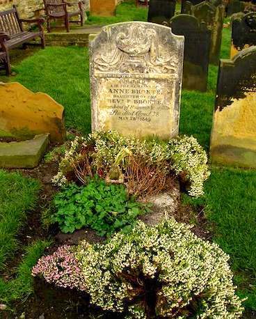 Anne Brontë grave at Scarborough