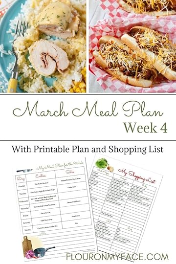 March Weekly Meal Plan 4 preview image.