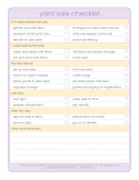 yard sale checklist
